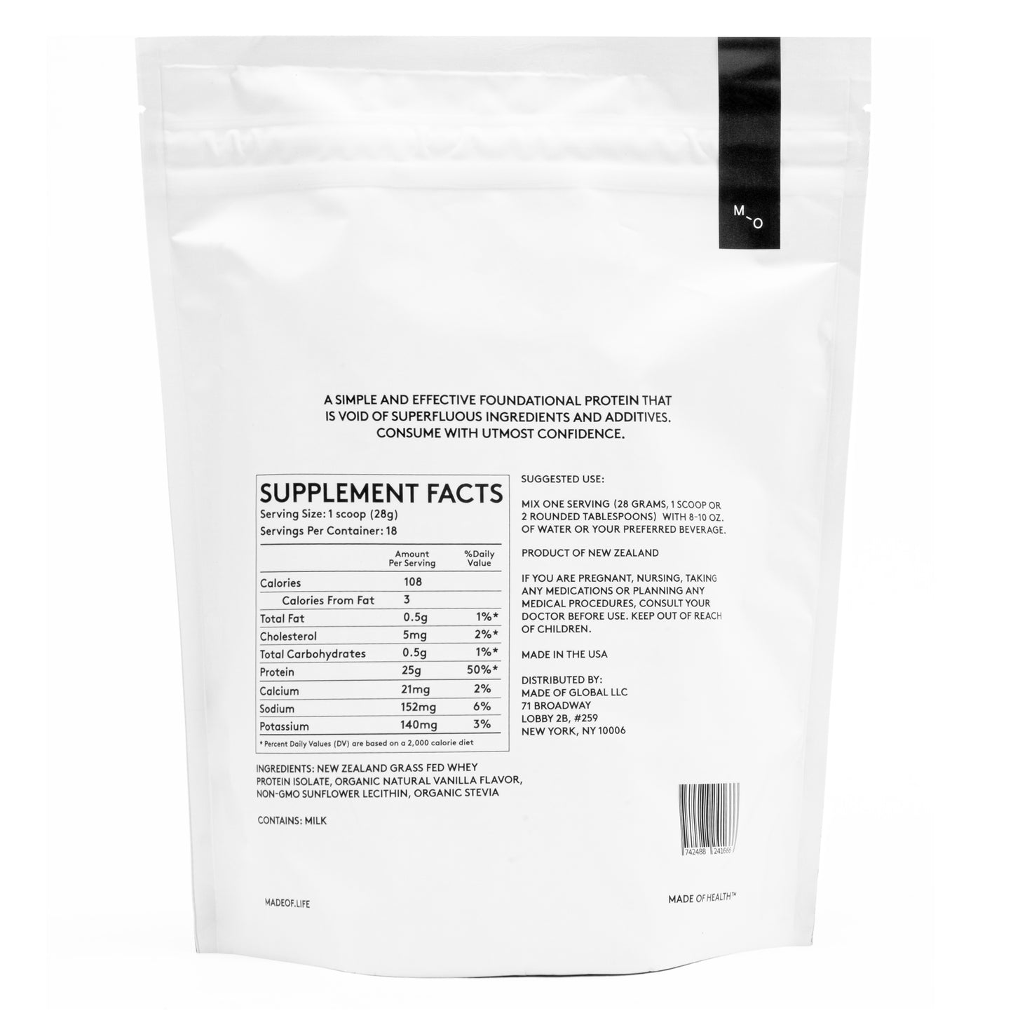 VANILLA WHEY PROTEIN ISOLATE